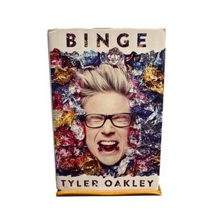 Binge Tyler Oakley Hardcover Book 2015 First Edition Memoir Essays LGBTQ+ Humor